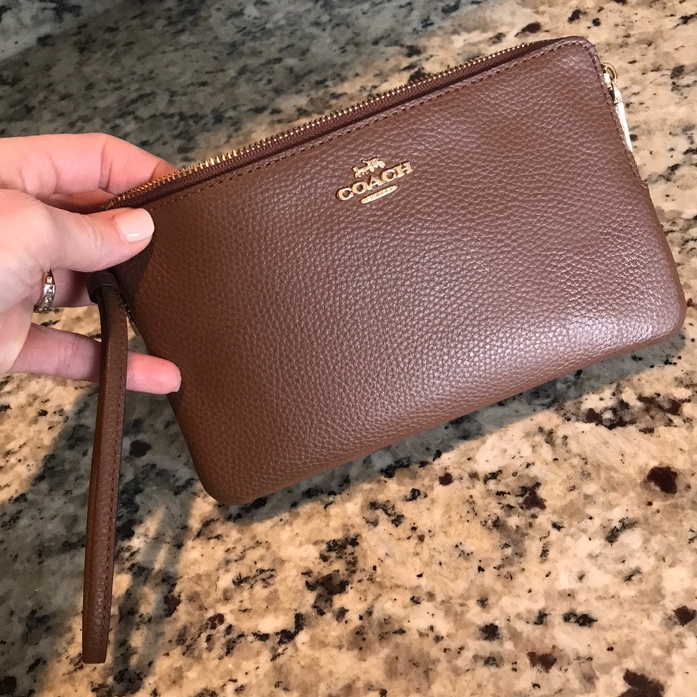 Coach Leather Wristlet/Clutch